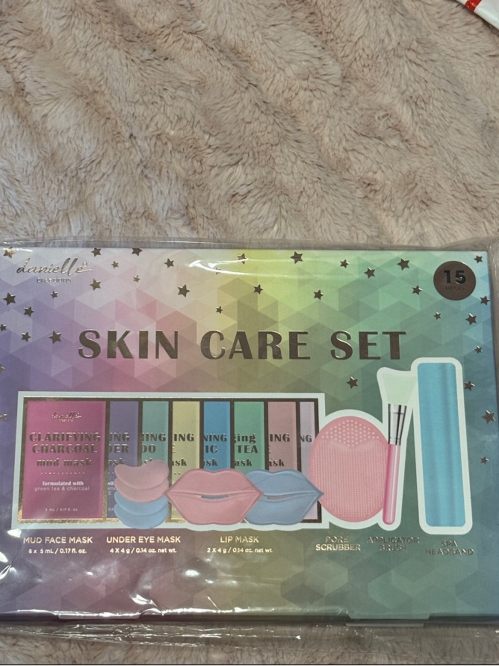Danielle Skin Care Set — Pastel Multi-Color Women’s Mask Kit